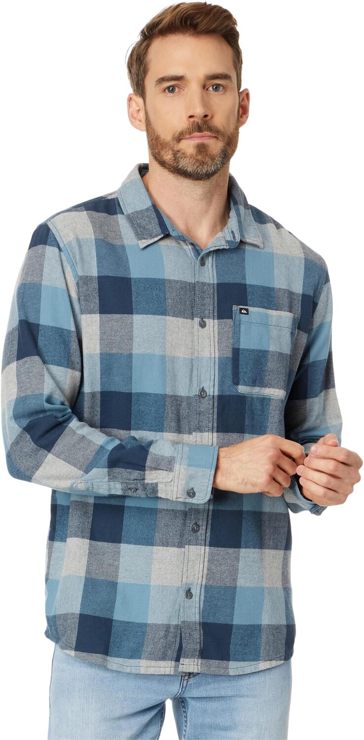 

Рубашка Quiksilver Motherfly Long Sleeve Flannel, цвет Midnight Navy Motherfly