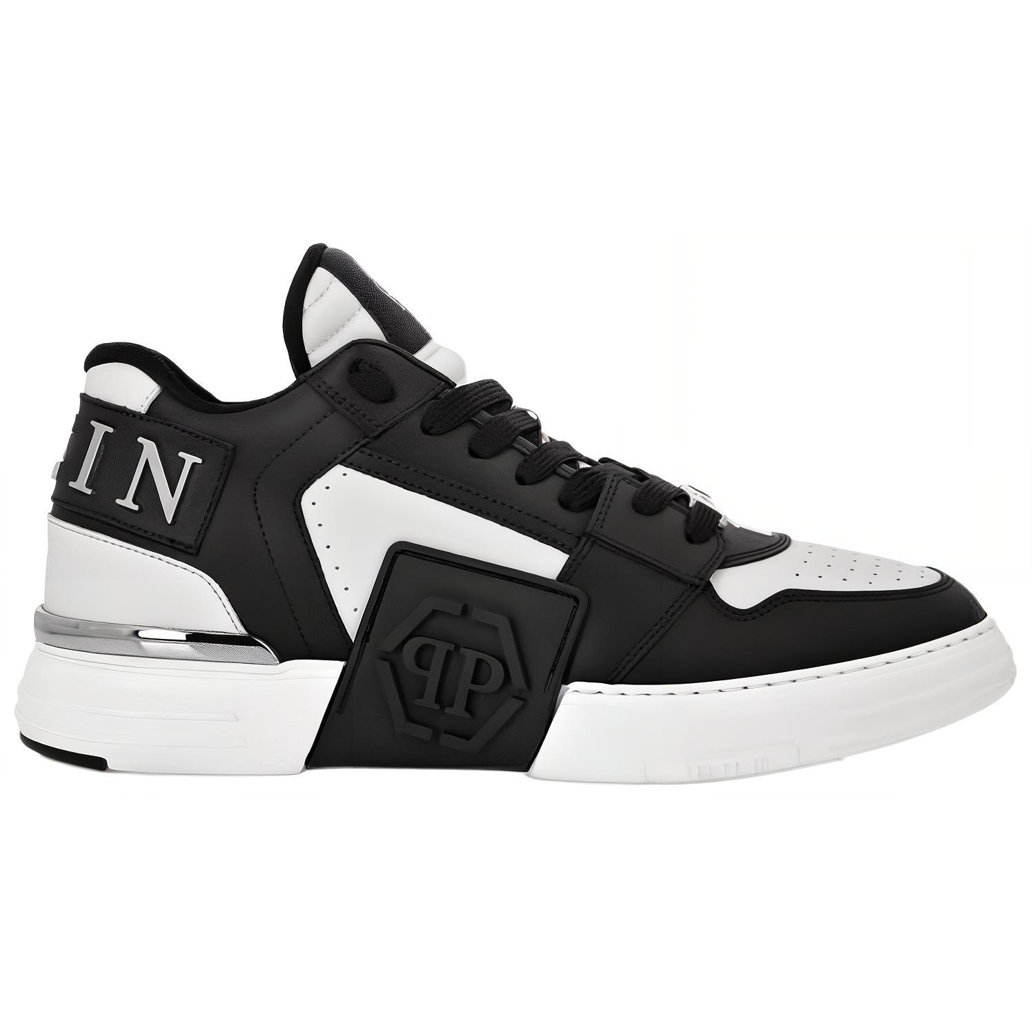 PHILIPP PLEIN Кроссовки Phantom Kicks Low top Unisex Black White — фото 3