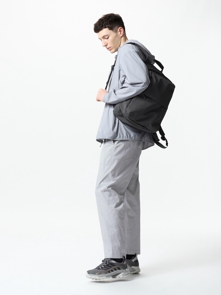 

Легкие брюки в рубчик Uniqlo, серый