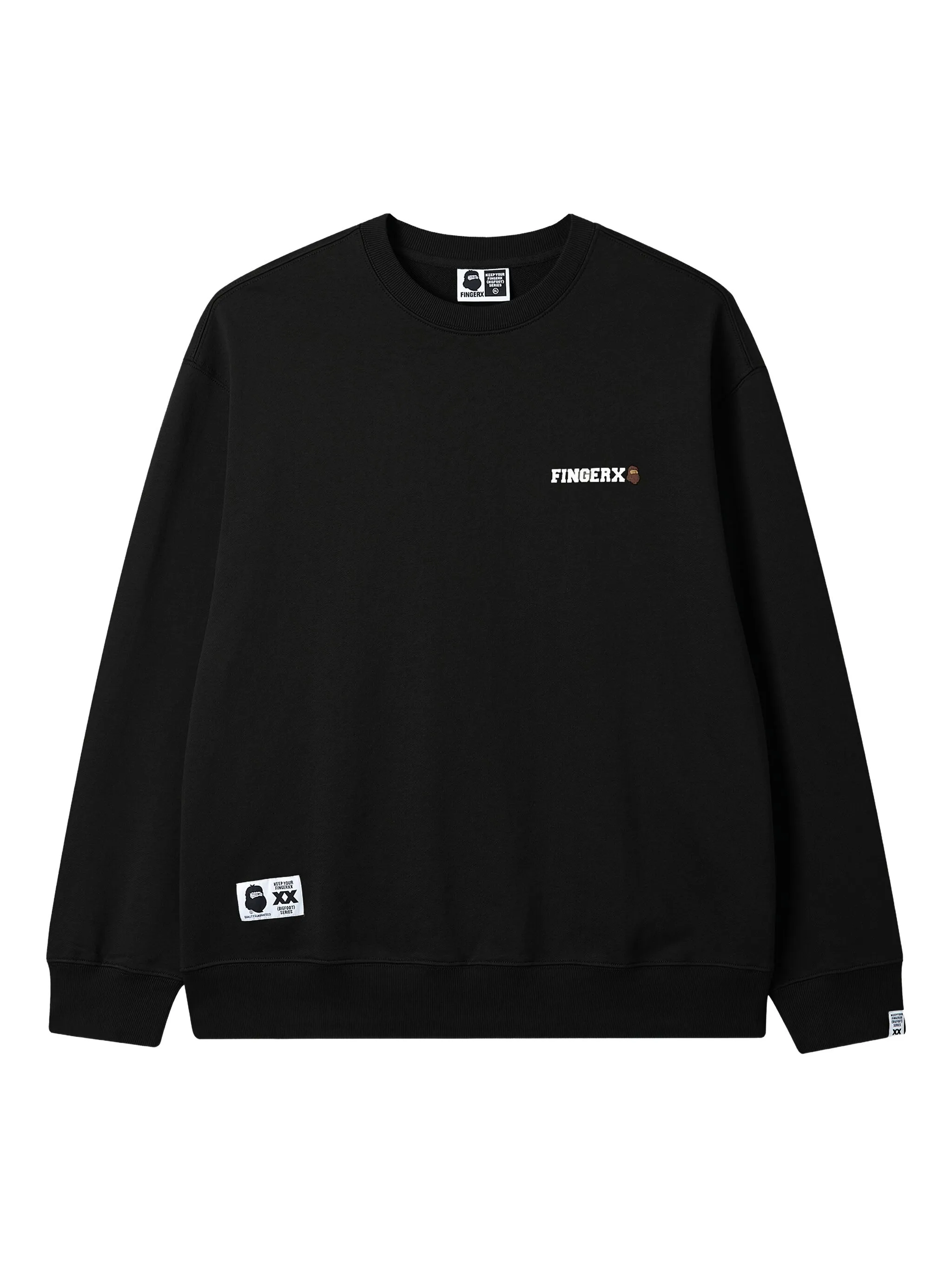 

Толстовка с вышитым логотипом Fingercroxx, черный