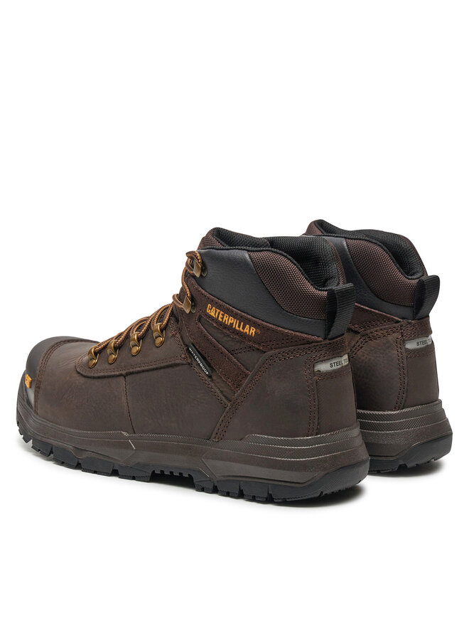 Ботильоны на шнуровке CAT Footwear Pneumatic 2.0 St S3 Wr Hro Src P725694 Braun — фото 3