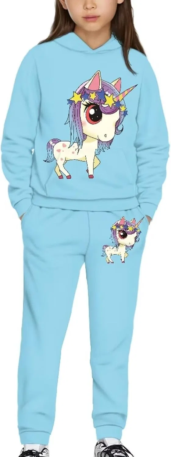 Детский спортивный костюм с капюшоном Uppodwarkid, 2 предмета, Blue Unicorn
