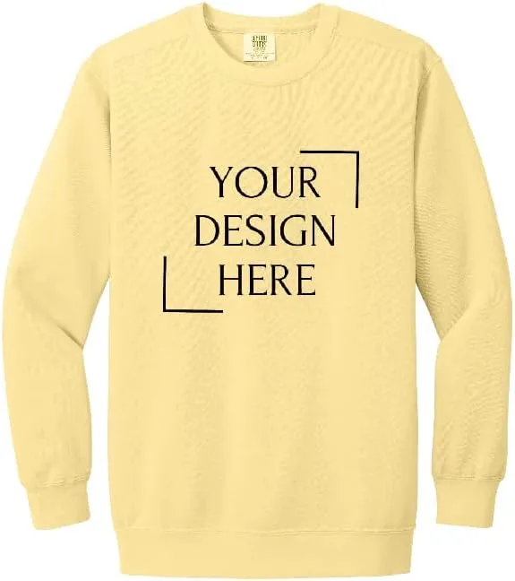 

Комфортный свитшот Comfort Colors с принтом спереди или сзади Square Outfitters