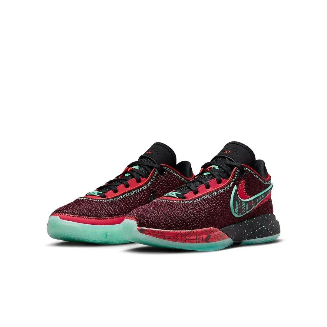 Детские баскетбольные кроссовки Nike LeBron SE FB8974 - Night Maroon HTAT70