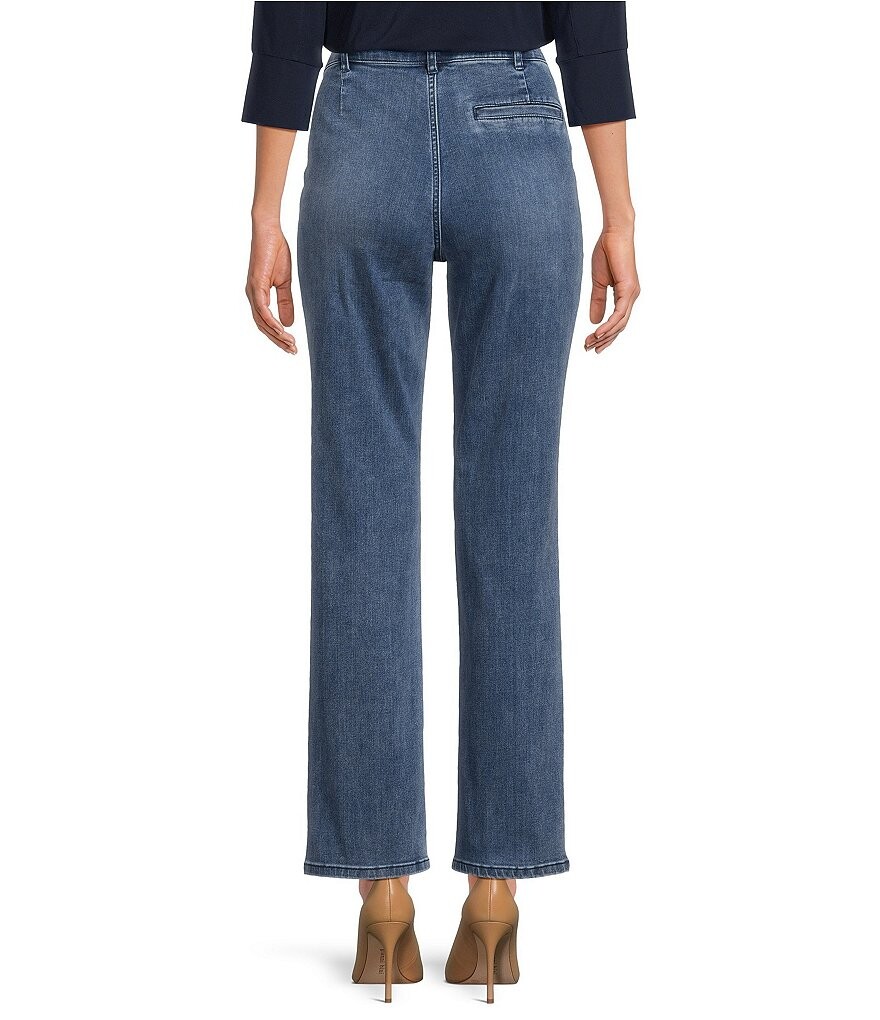 

Джинсы J.McLaughlin Rainey с прямыми штанинами и разрезом спереди до щиколотки, синий