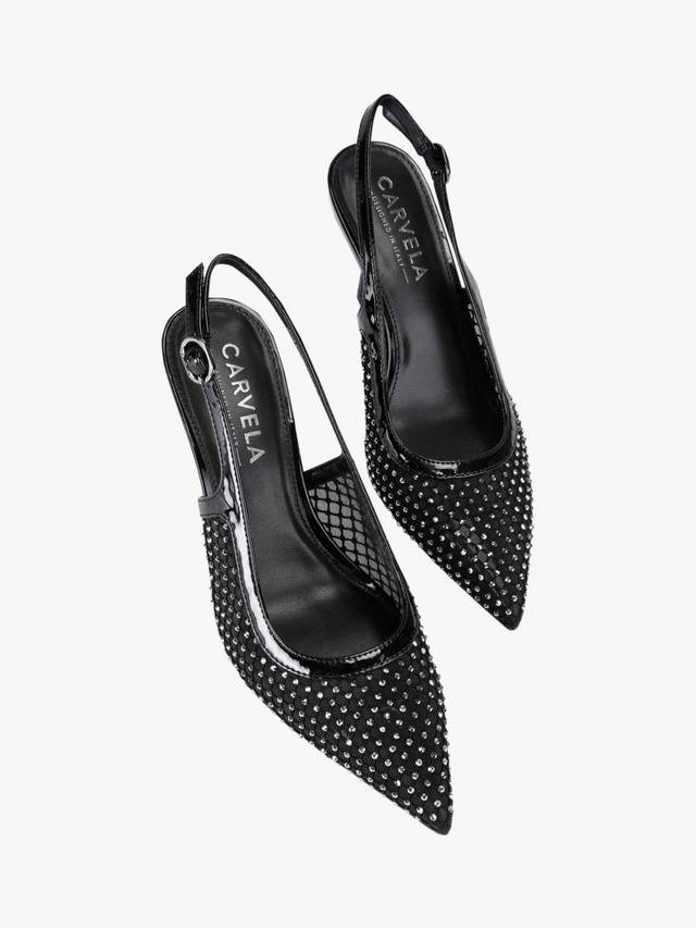 роскошные туфли-лодочки с драгоценными украшениями Carvela, Black — фото 3