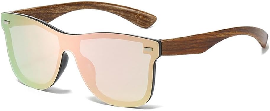 

Женские солнцезащитные очки в крупной оправе, модные трендовые очки для активного отдыха, путешествий, вождения, унисекс, защита от УФ-излучения UV400 TKKTLLT, Brown Pink