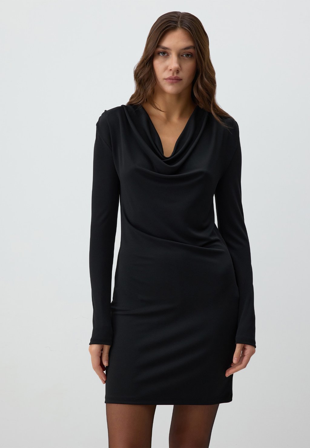 

Платье из джерси DRAPED NECKLINE BODYCON Jimmy Key, черный