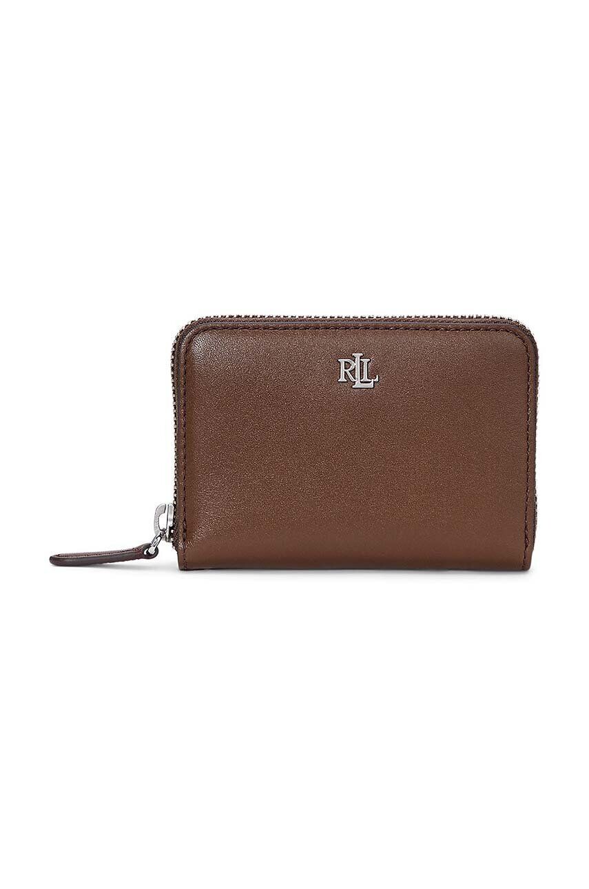 

Кожаный кошелек Lauren Ralph Lauren, коричневый