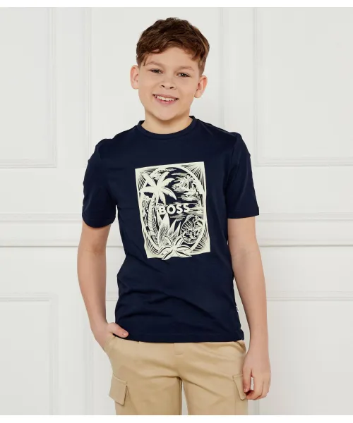 

Футболка Regular fit Boss Kidswear, синий