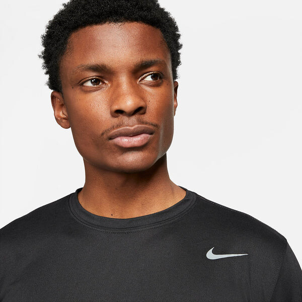 Футболка Nike Team Legend Long Sleeve Training Tee 'Black', черный — фото 3
