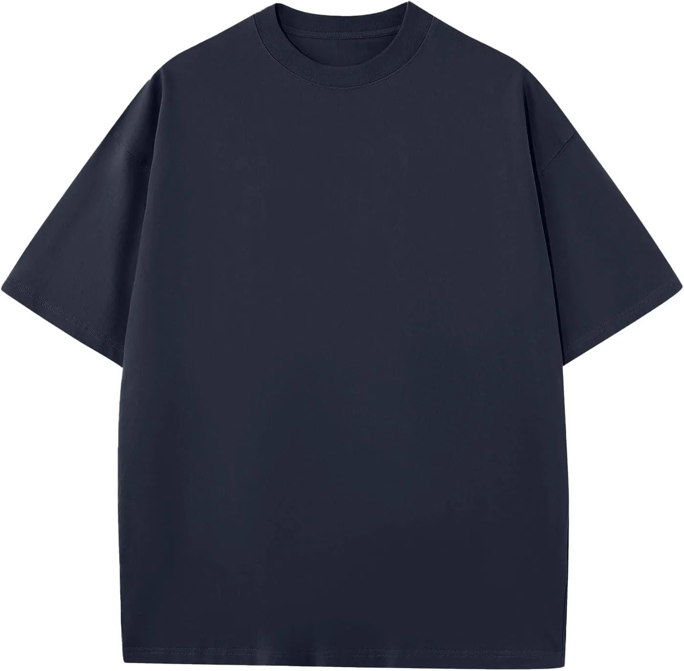 Мужская футболка с коротким рукавом Cotton Big and Tall, классическая, для тренировок — фото 2