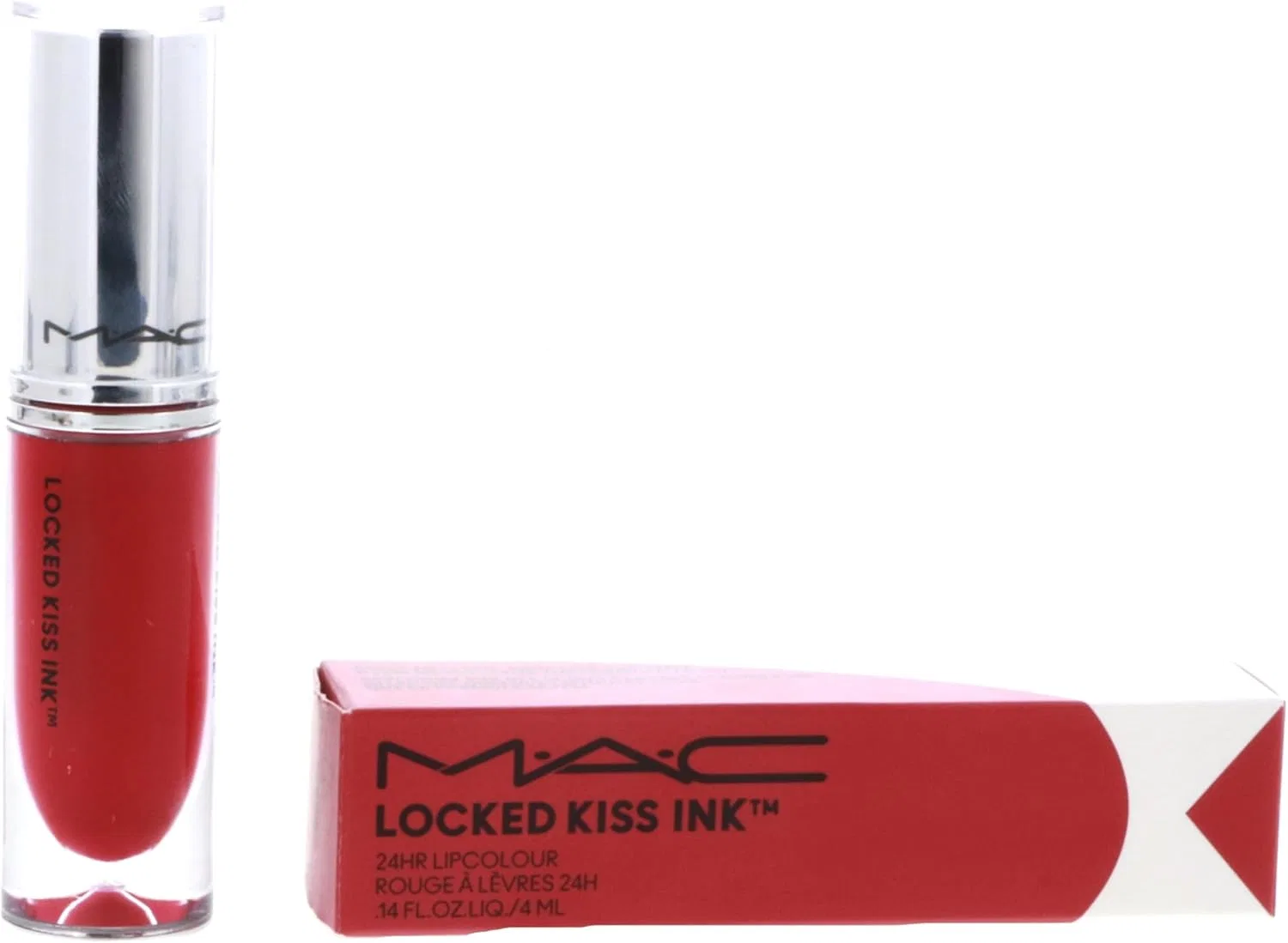 Жидкая помада MAC Locked Kiss Ink Lip Color 77 Gothic 4 мл красный M·A·C