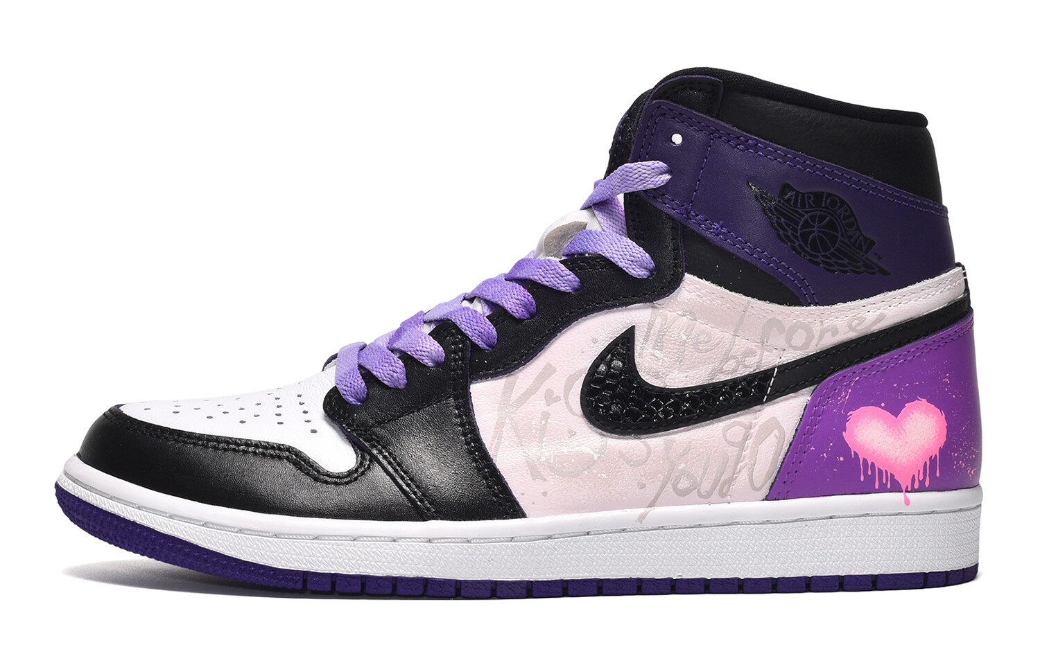 

Кроссовки Air Jordan 1 Vintage Basketball Shoes Women's High-Top Black