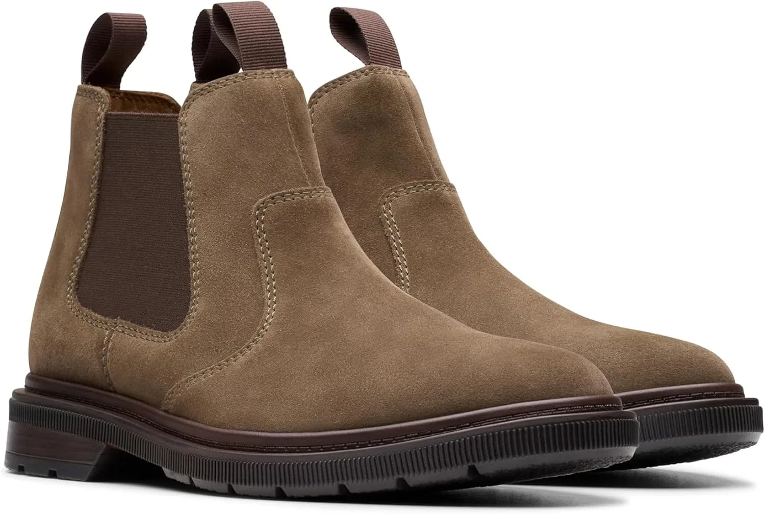 Мужские ботинки челси Clarks Burchill Up, Taupe Suede