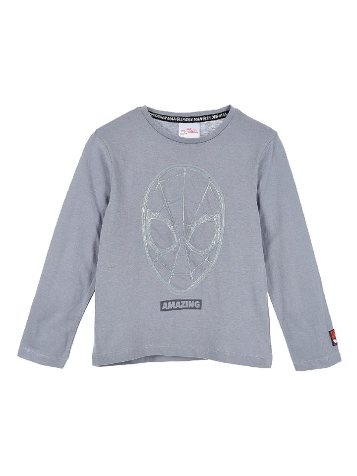 

Рубашка с длинным рукавом Spiderman, серый