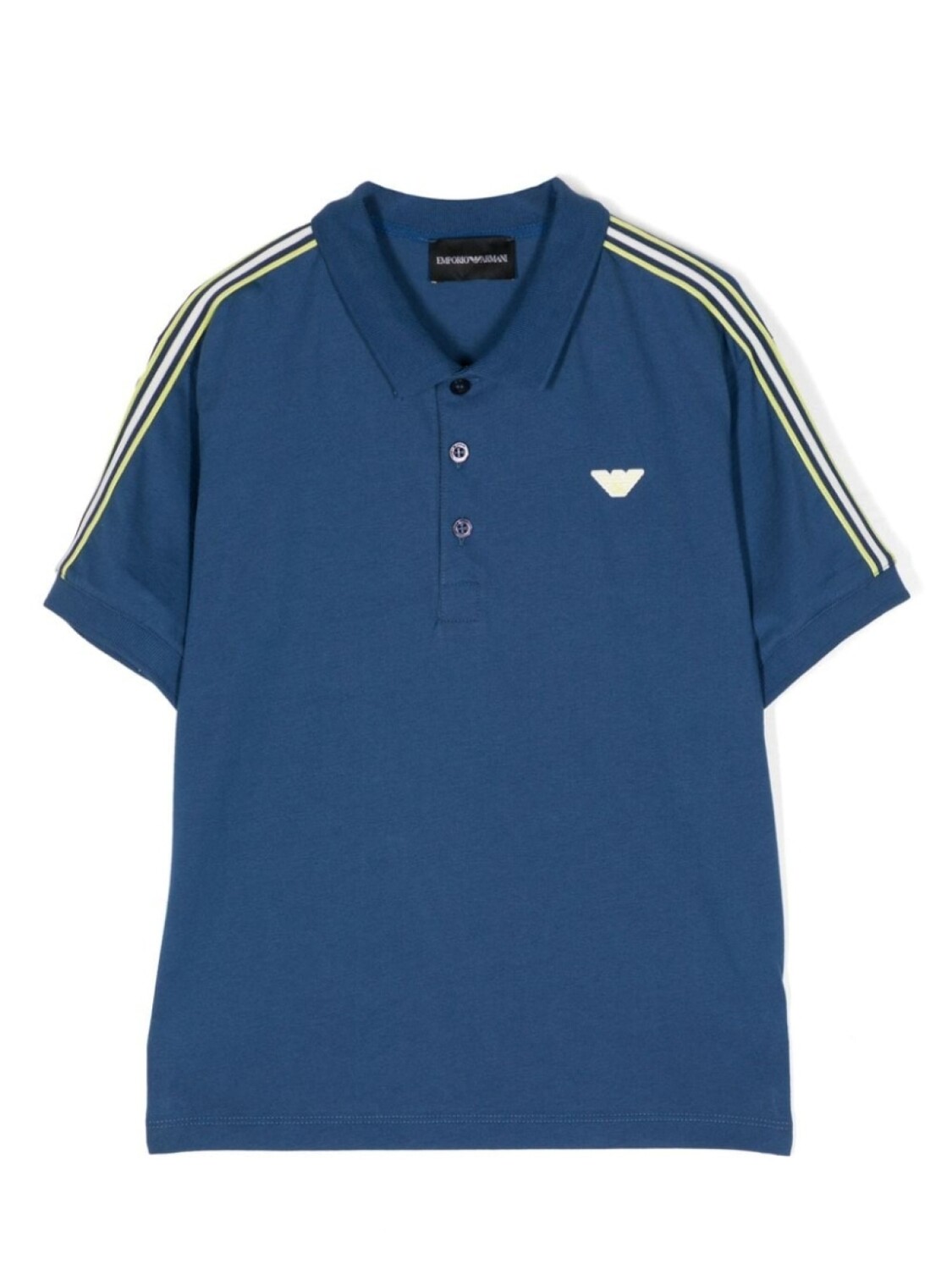 

Рубашка поло с логотипом Emporio Armani Kids, синий