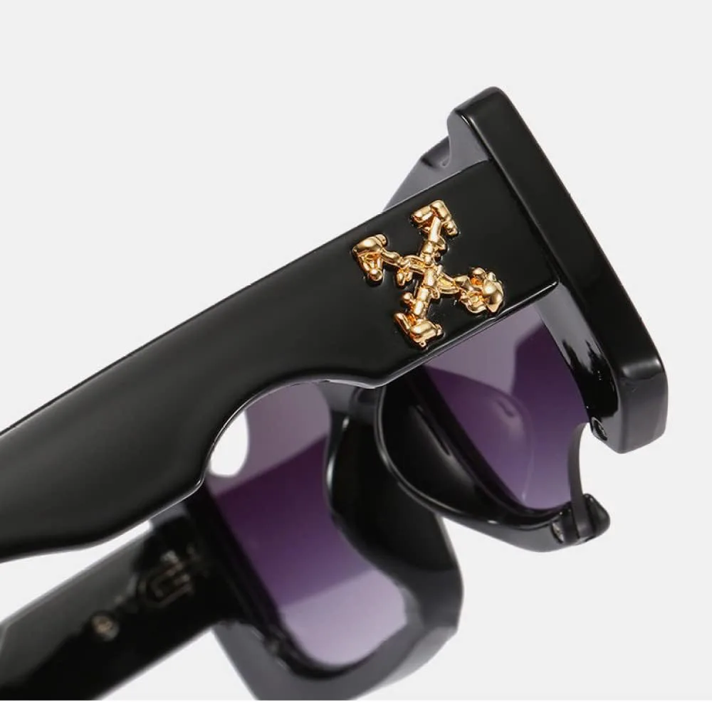 

Маленькие прямоугольные солнцезащитные очки для мужчин и женщин, винтажные квадратные, с черным градиентом, в стиле ретро, ​​фирменные очки MTZJH, Black Gray