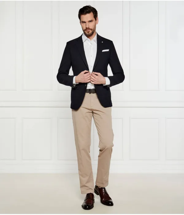 Куртка h-hutson-233 с нагрудным платком Slim fit Boss, синий — фото 2