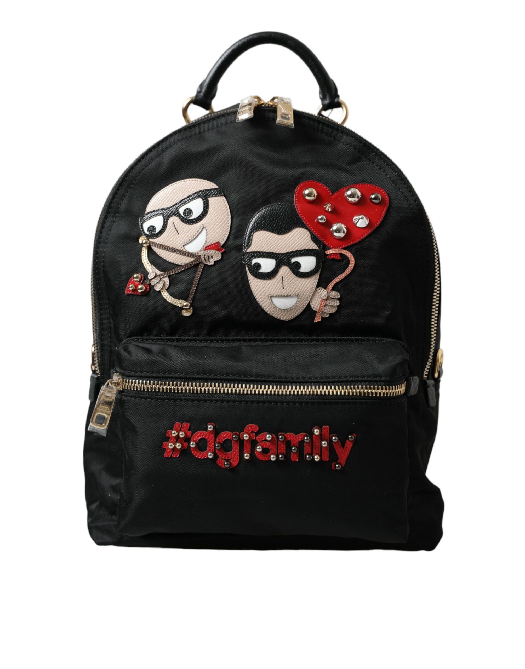 

Элегантный декорированный черный рюкзак Dolce & Gabbana