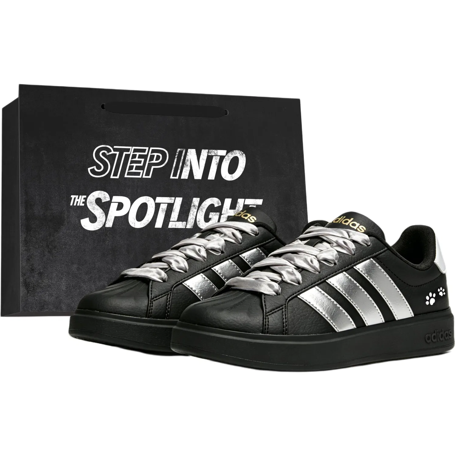 Кроссовки для скейтбординга детские Adidas Street Talk Silver Black