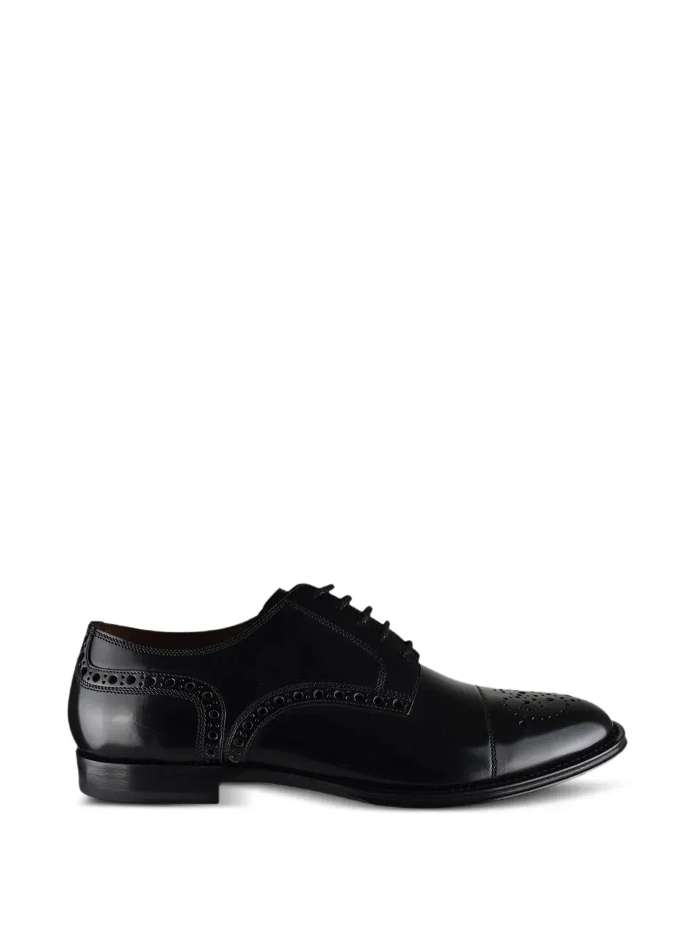 Оксфорды на шнуровке с перфорацией Dolce & Gabbana, черный