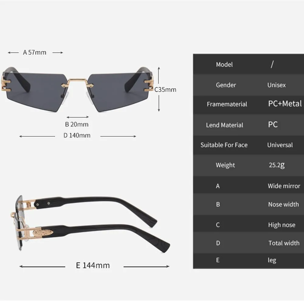 

LVTFCO Модные винтажные солнцезащитные очки без оправы, маленькие, женские, классические, с металлическим и деревянным покрытием, мужские и женские, UV400, 5
