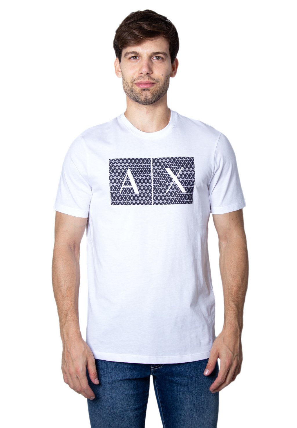 

Футболка с принтом Armani Exchange, белый