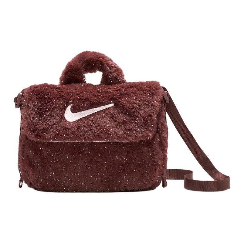 

Сумка через плечо из искусственного меха для больших детей, 1 л Nike, красно-коричневый
