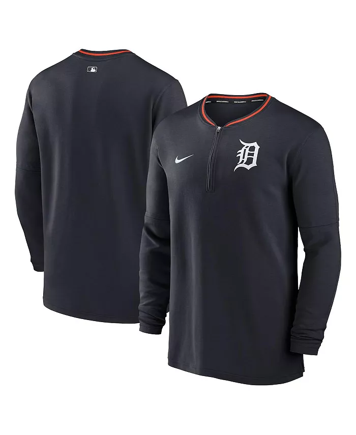 

Мужская синяя толстовка Detroit Tigers Authentic Collection Performance с молнией до половины Nike