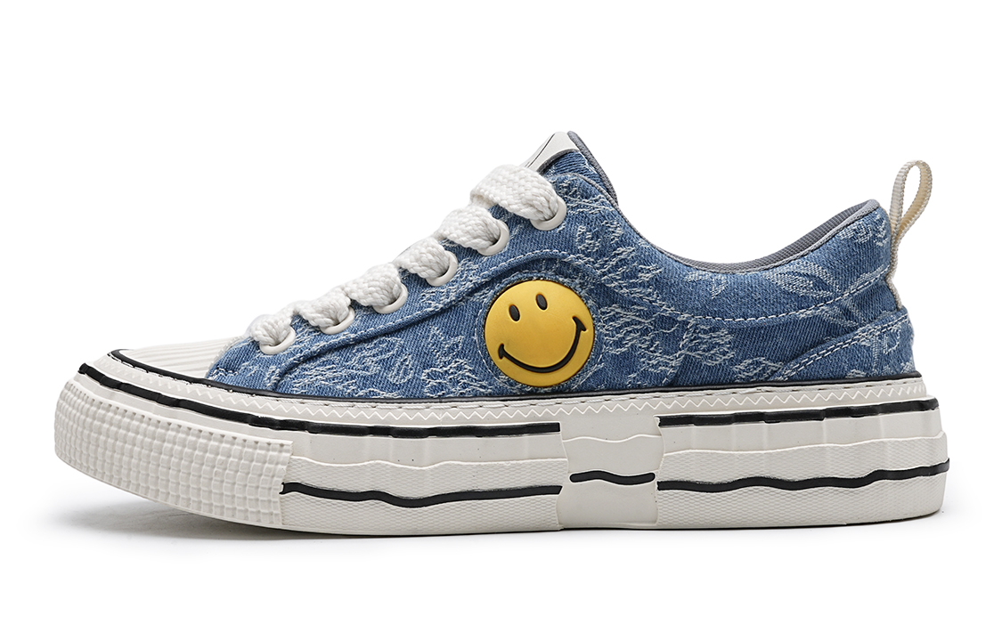 

SMILEY Кроссовки мужские низкие бело-голубые, цвет Sky Blue