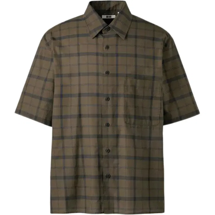 Рубашка U Collection SS26 Unisex UNIQLO, 39 Brown Black