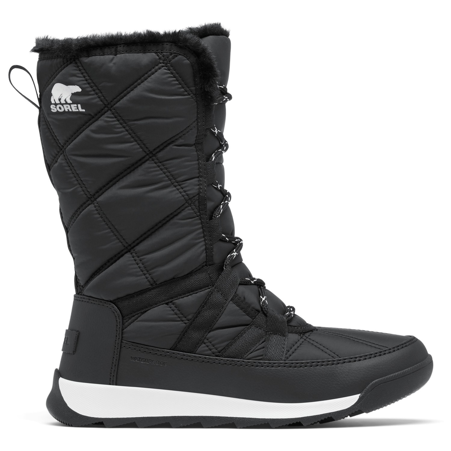 

Зимняя обувь Sorel Whitney II Plus Tall Lace Waterproof, цвет Black/Sea Salt