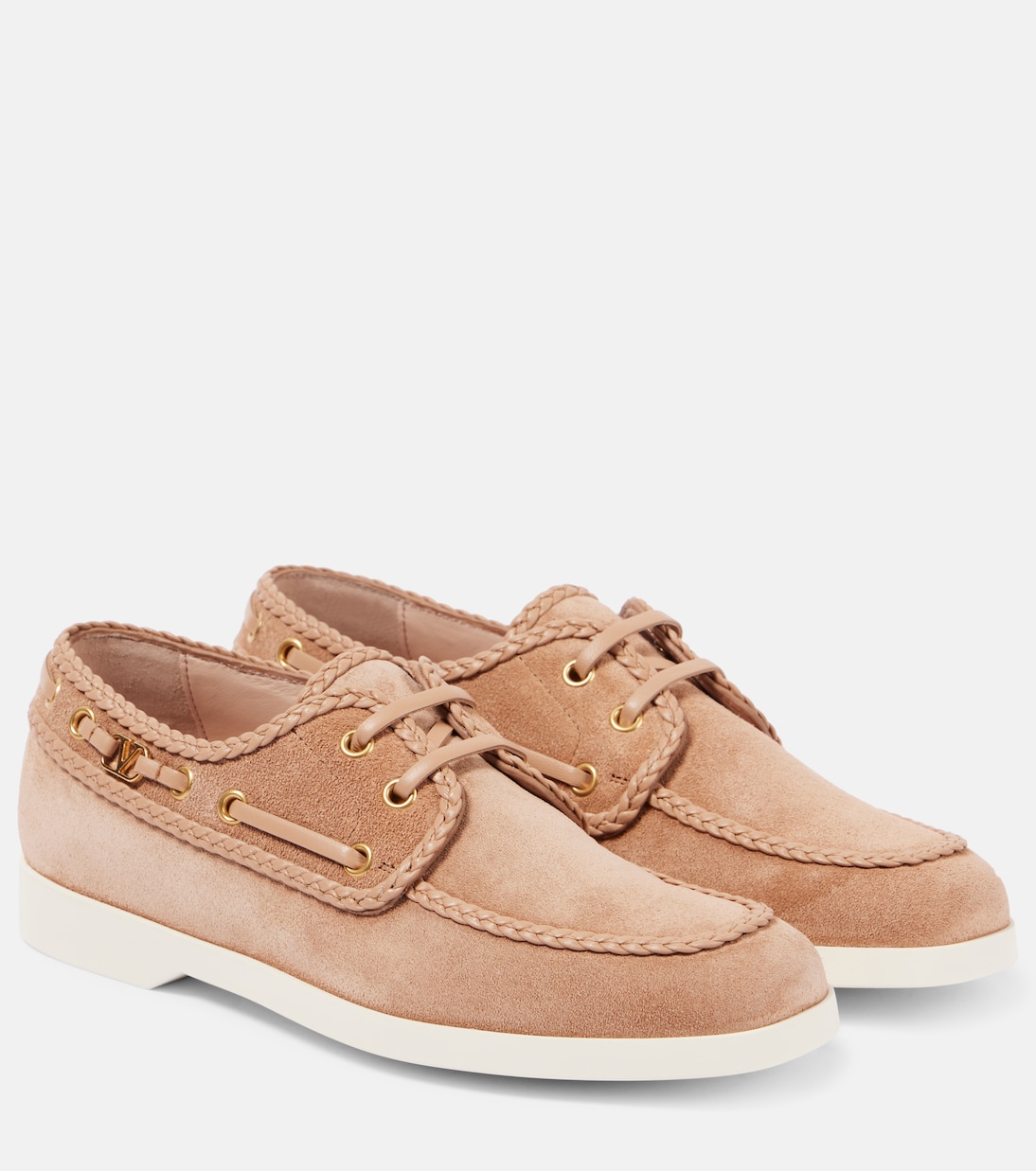 Замшевые туфли-лодочки Palm Avenue Valentino Garavani, Rose Sand