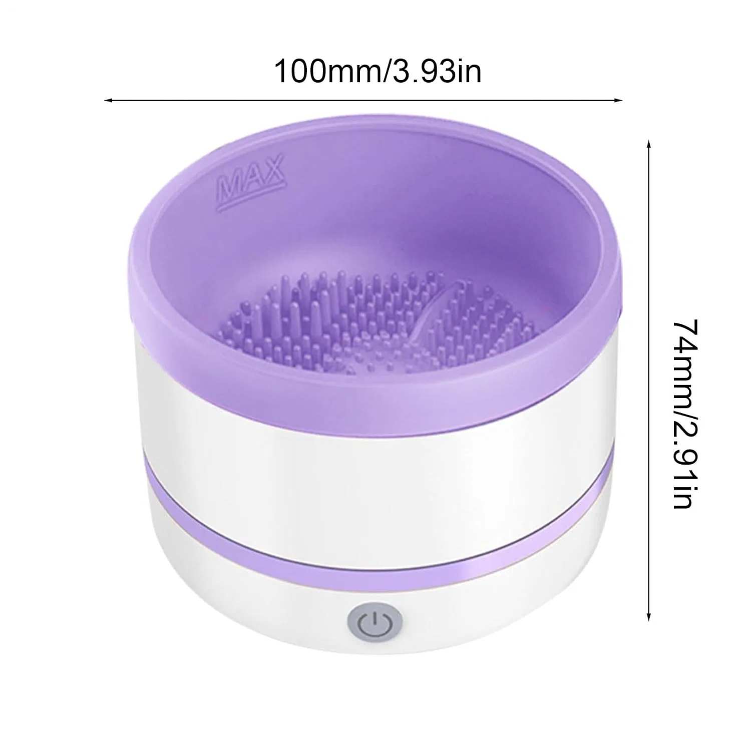 Автоматическая машинка для чистки кистей для макияжа Generisch, Light Purple — фото 2