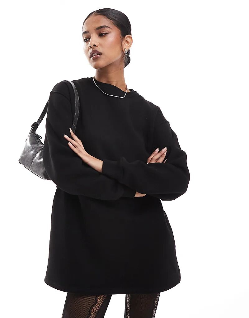 

Платье-мини свободного покроя черного цвета ASOS DESIGN