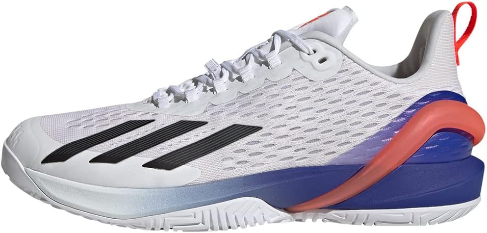 Мужские теннисные кроссовки Adidas Adizero Cybersonic, белый/черный/красный — фото 3