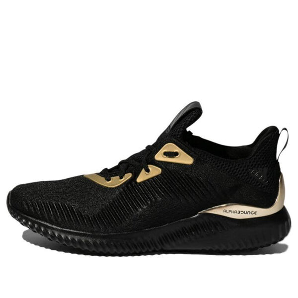 

Кроссовки alphabounce 1 'black gold metallic' Adidas, черный