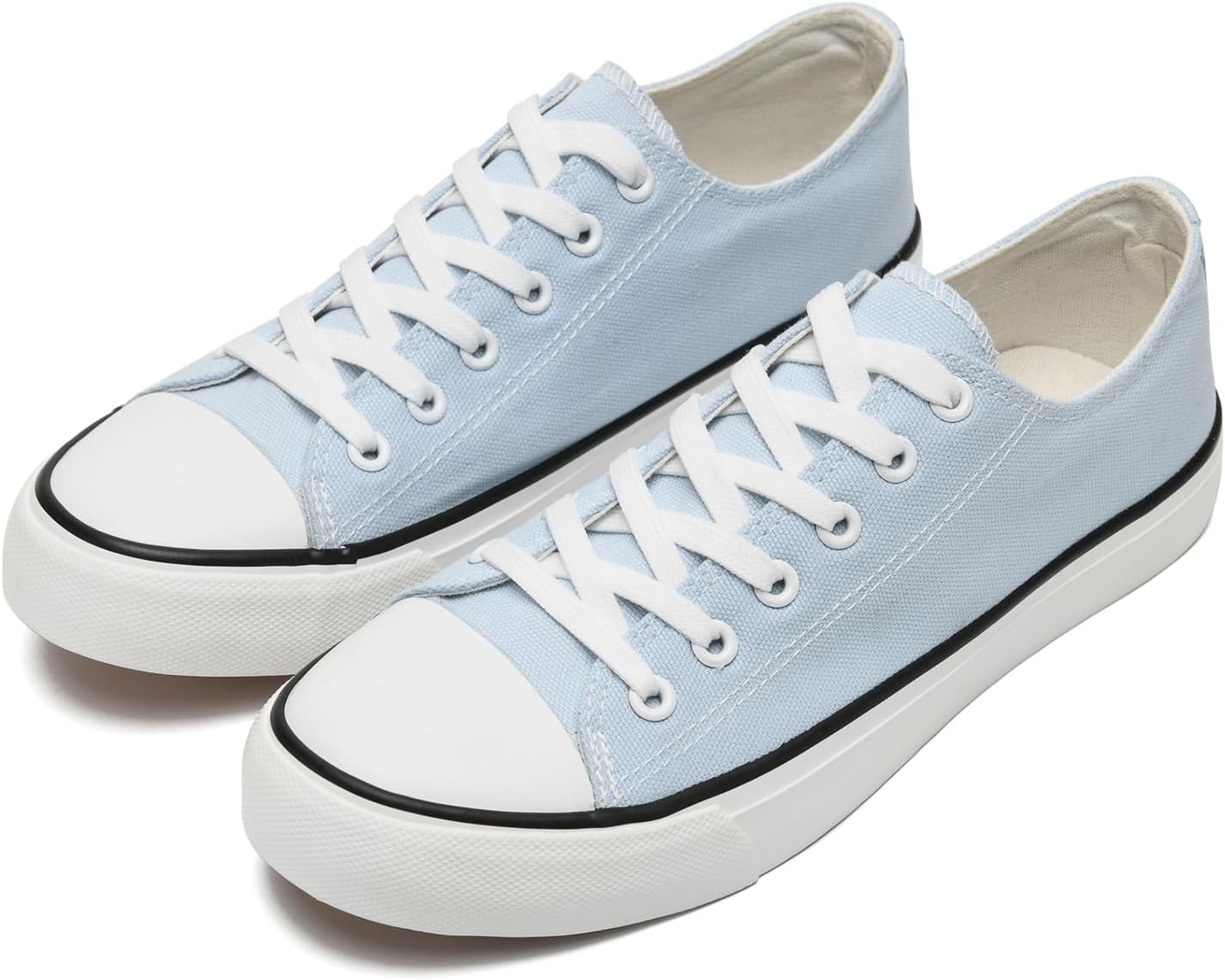 

Кеды на холщовой основе rosyclo для женщин и мужчин, низкие кеды на шнуровке, модные, удобные, классические повседневные теннисные и прогулочные обувь для женщин, голубой