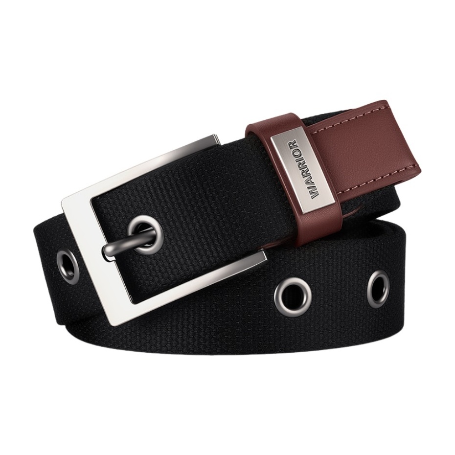 

Кожаный ремень Unisex Canvas 3,8 см WARRIOR, gentleman черный