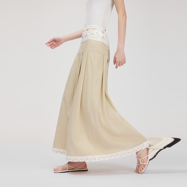 

ELLE Повседневная длинная юбка Women's Khaki