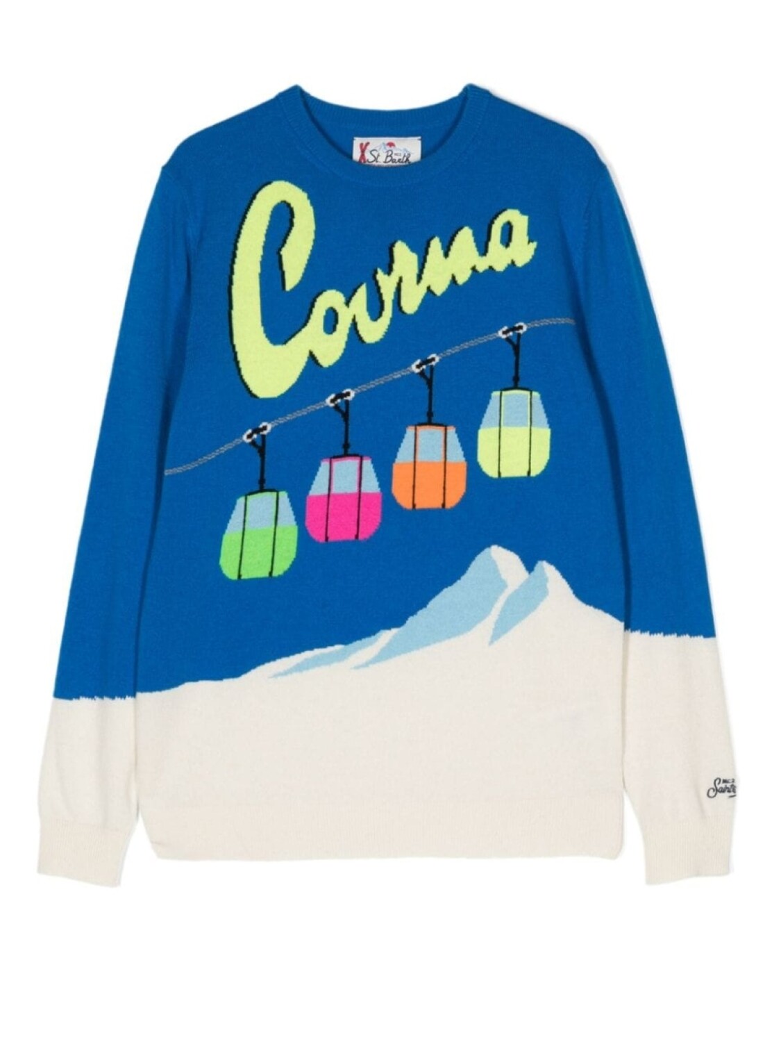 

Mc2 Saint Barth джемпер Courma с узором, синий