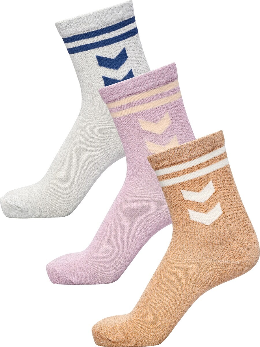 

Носки Hummel Socks, цвет Cognac/Silver grey/Orchid