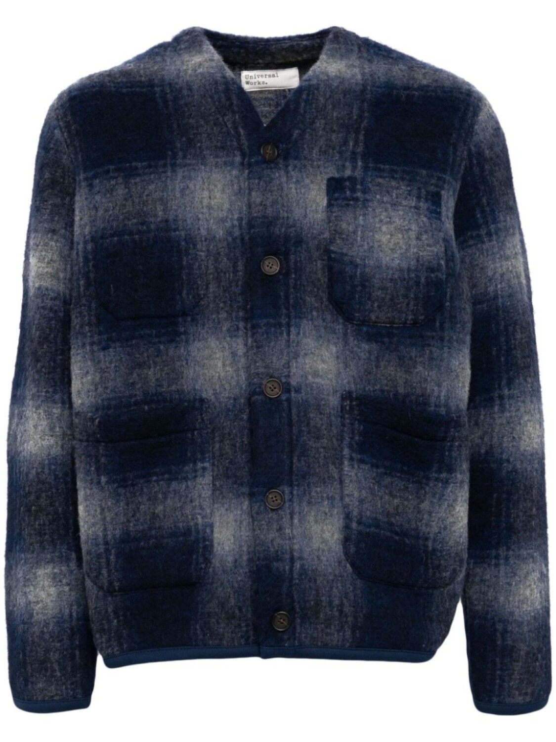 

Кардиган в клетку Universal Works, синий