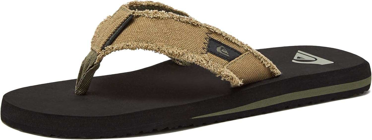 

Мужские сандалии Quiksilver Monkey Abyss с трехточечной застежкой, зеленый/черный/коричневый