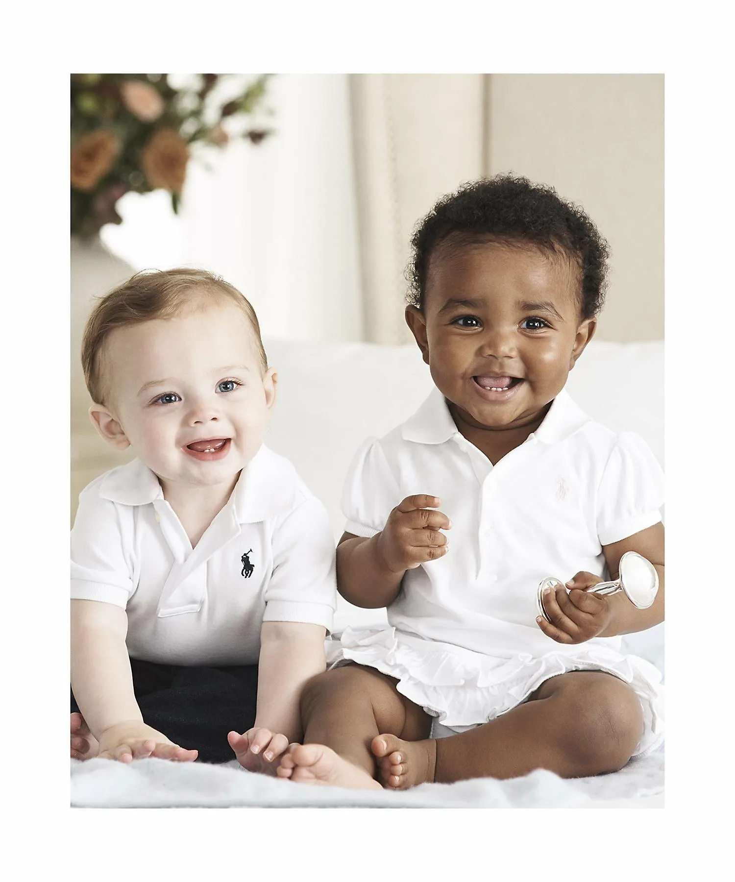 Детская хлопковая рубашка-поло из трикотажа интерлок Polo Ralph Lauren, 100 White — фото 3