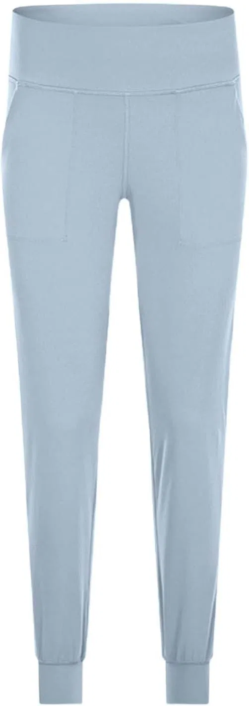 Женские свободные брюки для йоги с карманами, Light Blue — фото 2