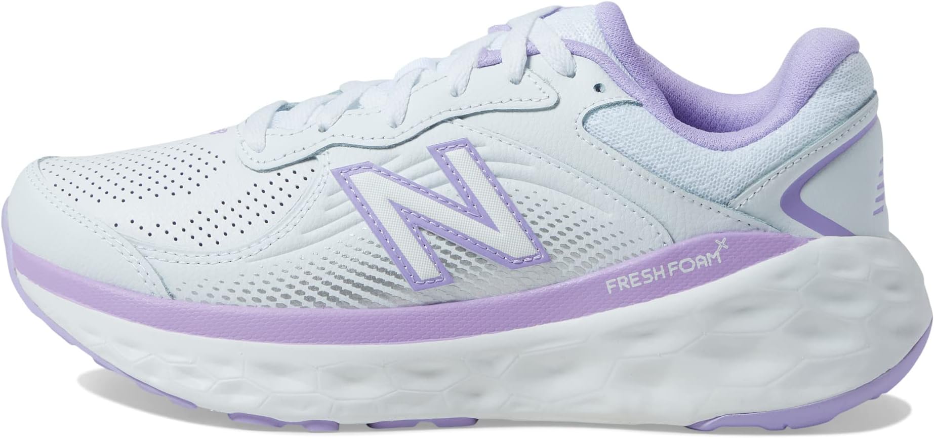 Кроссовки New Balance Fresh Foam X 840v1 Leather, White/Lilac Glo — фото 4