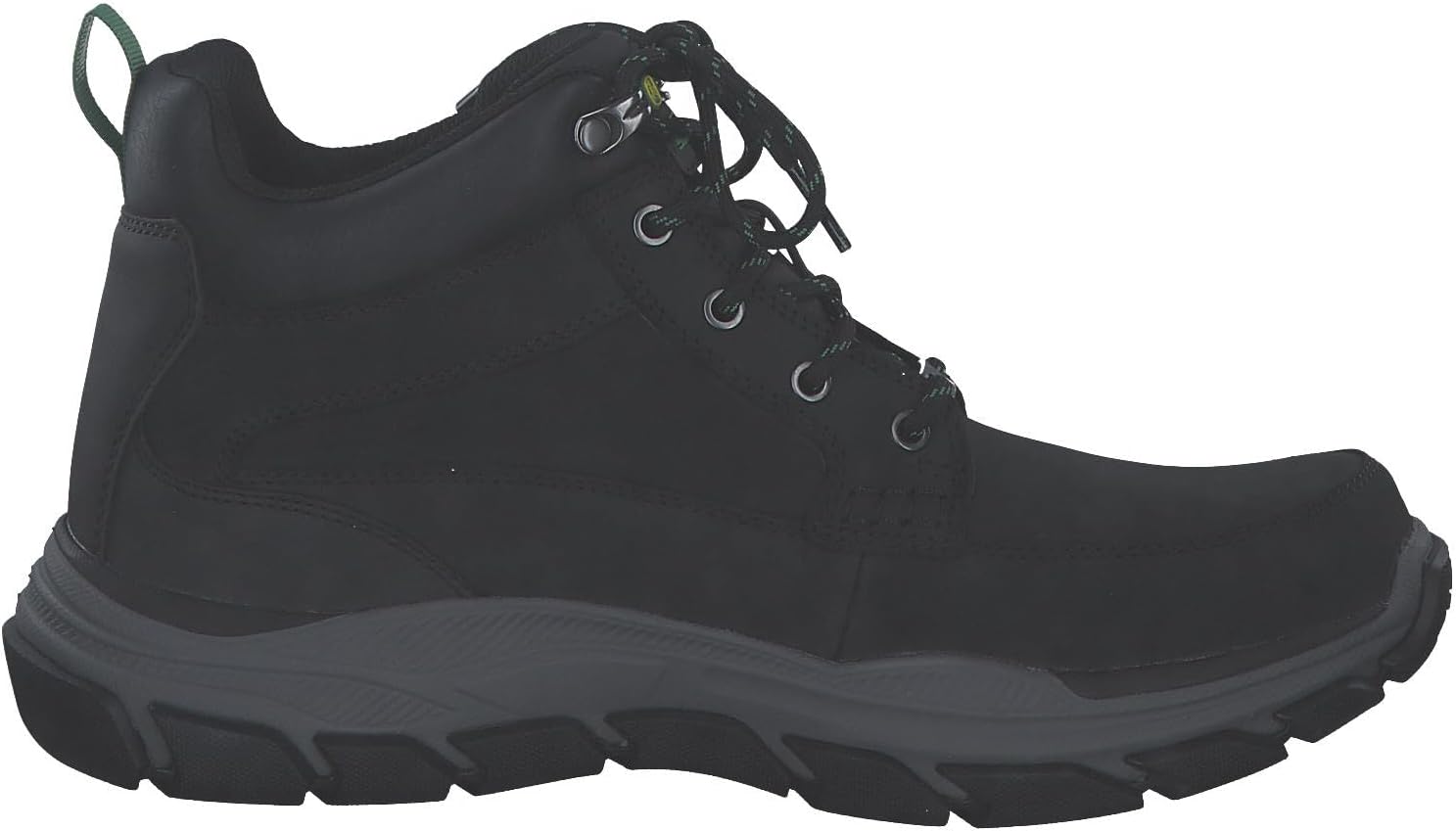 Мужские ботинки Skechers John Deere: Respected - водонепроницаемые кожаные полуботинки на шнуровке средней высоты Landin, черный — фото 2