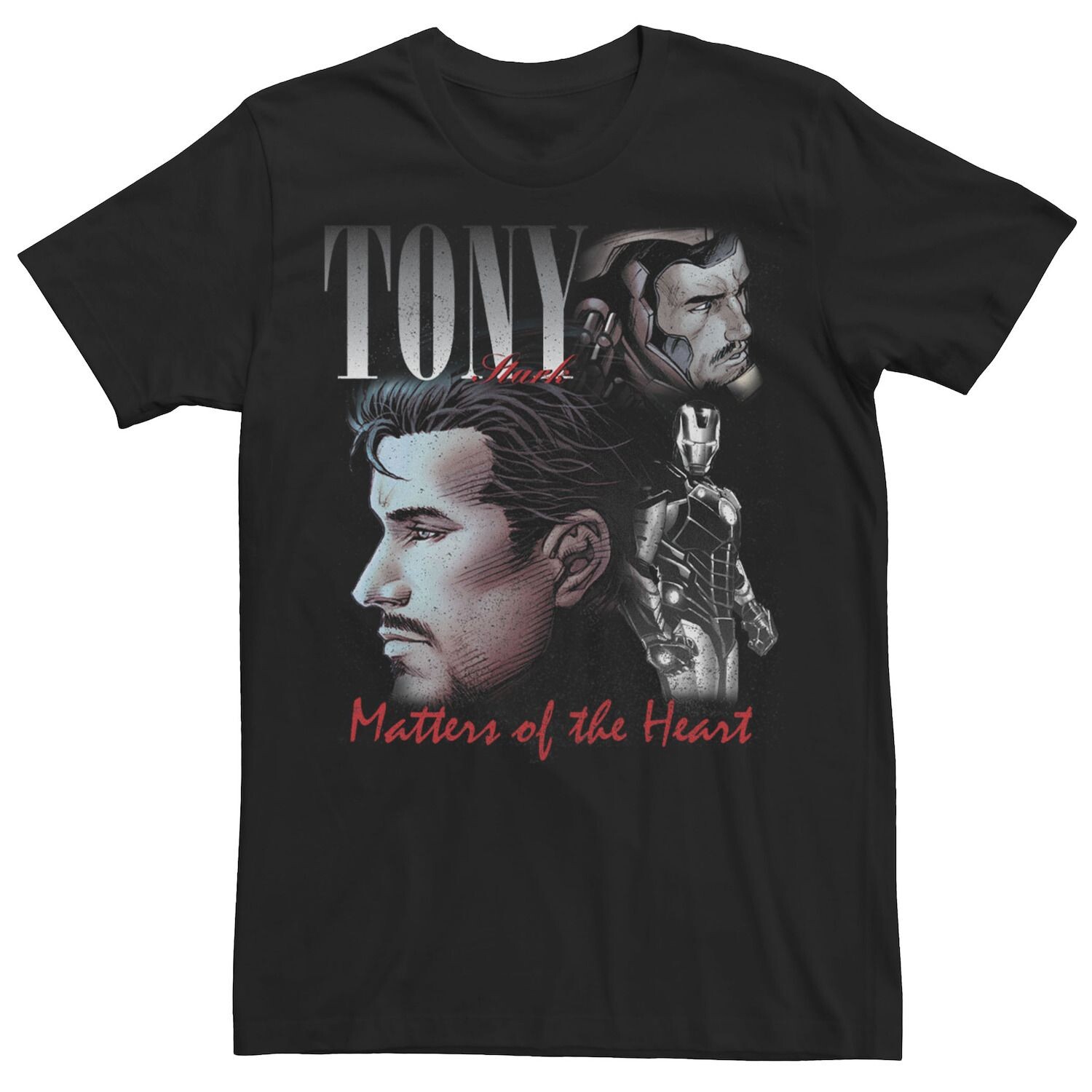 

Мужская футболка с графическим плакатом Tony Stark Homage Marvel